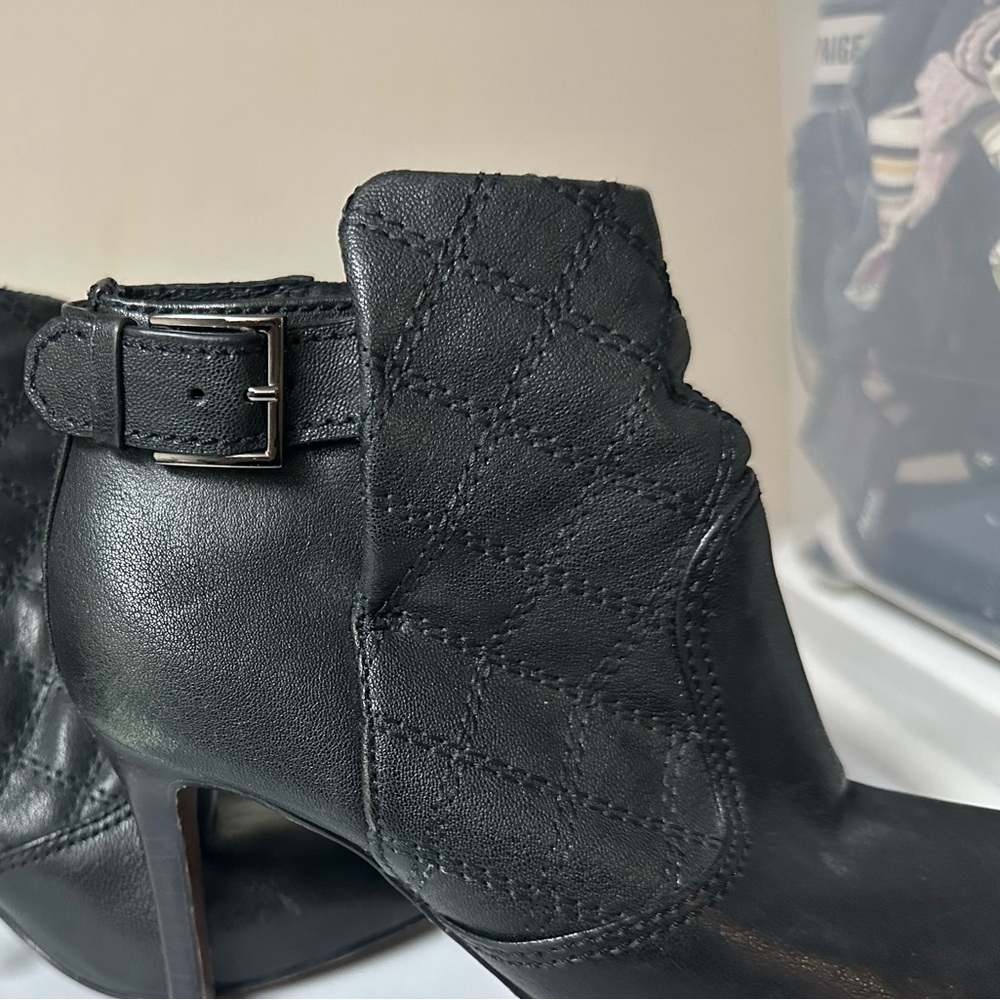 Tory Burch Black Ankle Booties with Stiletto Heel
